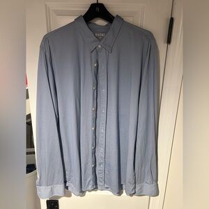 RHONE Blue Scale Casual Button Down Shirt
